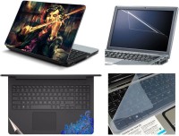 Namo Arts Laptop Skins with Track Pad Skin, Screen Guard and Key Protector HQ1081 Combo Set(Multicolor)   Laptop Accessories  (Namo Arts)
