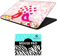 FineArts Floral - LS5582 Laptop Skin and Mouse Pad Combo Set(Multicolor)   Laptop Accessories  (FineArts)