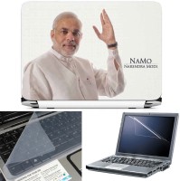 View FineArts Narendra Modi 3 in 1 Laptop Skin Pack With Screen Guard & Key Protector Combo Set(Multicolor) Laptop Accessories Price Online(FineArts)