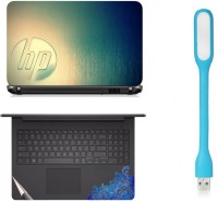 Namo Arts Laptop Skins with Track Pad Skin and USB Led Light LISLEDHQ1004 Combo Set(Multicolor)   Laptop Accessories  (Namo Arts)