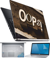 FineArts Oops 4 in 1 Laptop Skin Pack with Screen Guard, Key Protector and Palmrest Skin Combo Set(Multicolor) RS.299.00