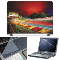 FineArts Spa Francorchamps Circuit 3 in 1 Laptop Skin Pack With Screen Guard & Key Protector Combo Set(Multicolor)   Laptop Accessories  (FineArts)