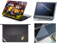 Namo Arts Laptop Skins with Track Pad Skin, Screen Guard and Key Protector HQ1056 Combo Set(Multicolor)   Laptop Accessories  (Namo Arts)