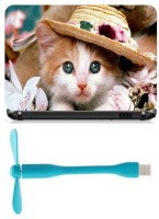 Print Shapes cute cat Combo Set(Multicolor)   Laptop Accessories  (Print Shapes)