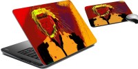 meSleep Abstract Laptop Skin And Mouse Pad 378 Combo Set(Multicolor)   Laptop Accessories  (meSleep)