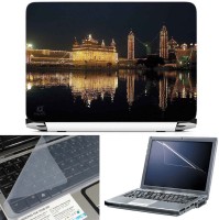 FineArts Temple Lighting 3 in 1 Laptop Skin Pack With Screen Guard & Key Protector Combo Set(Multicolor)   Laptop Accessories  (FineArts)