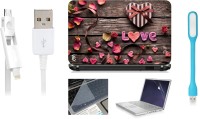 Print Shapes Love Hearts Combo Set(Multicolor)   Laptop Accessories  (Print Shapes)