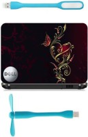 Print Shapes Dell Floral Combo Set(Multicolor)   Laptop Accessories  (Print Shapes)