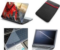 Namo Art Laptop Accessories Red & Black Spiderman 4in1 14.1 Combo Set(Multicolor)   Laptop Accessories  (Namo Art)