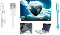 Print Shapes Heart in cloud Combo Set(Multicolor)   Laptop Accessories  (Print Shapes)