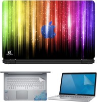 View FineArts Apple Color Lines 4 in 1 Laptop Skin Pack with Screen Guard, Key Protector and Palmrest Skin Combo Set(Multicolor) Laptop Accessories Price Online(FineArts)
