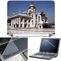 View FineArts Gurudwara Bangla Sahib 3 in 1 Laptop Skin Pack With Screen Guard & Key Protector Combo Set(Multicolor) Laptop Accessories Price Online(FineArts)