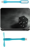 Print Shapes cube 3d black gray Combo Set(Multicolor)   Laptop Accessories  (Print Shapes)