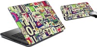 meSleep Graffiti Laptop Skin and Mouse Pad 54 Combo Set(Multicolor)   Laptop Accessories  (meSleep)
