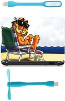 Print Shapes Cartoon on beach Combo Set(Multicolor)   Laptop Accessories  (Print Shapes)