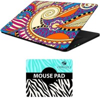 FineArts Floral - LS5629 Laptop Skin and Mouse Pad Combo Set(Multicolor)   Laptop Accessories  (FineArts)
