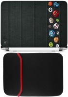 FineArts Halloween Avatars Laptop Skin with Reversible Laptop Sleeve Combo Set(Multicolor)   Laptop Accessories  (FineArts)