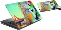 meSleep Circus Laptop Skin and Mouse Pad 61 Combo Set(Multicolor)   Laptop Accessories  (meSleep)