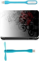 View Print Shapes Black & red abstract circles Combo Set(Multicolor) Laptop Accessories Price Online(Print Shapes)