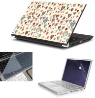 Print Shapes Hearts Texture Combo Set(Multicolor)   Laptop Accessories  (Print Shapes)