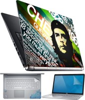 FineArts Che Guevara Accomplish 4 in 1 Laptop Skin Pack with Screen Guard, Key Protector and Palmrest Skin Combo Set(Multicolor)   Laptop Accessories  (FineArts)