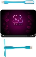 Print Shapes Cute couple Combo Set(Multicolor)   Laptop Accessories  (Print Shapes)