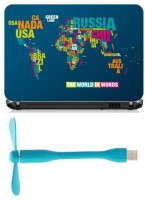 Print Shapes The world in world Combo Set(Multicolor)   Laptop Accessories  (Print Shapes)