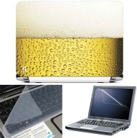 FineArts Beer 3 in 1 Laptop Skin Pack With Screen Guard & Key Protector Combo Set(Multicolor)   Laptop Accessories  (FineArts)