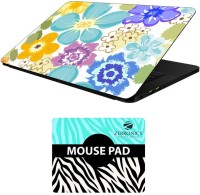 FineArts Floral - LS5639 Laptop Skin and Mouse Pad Combo Set(Multicolor)   Laptop Accessories  (FineArts)