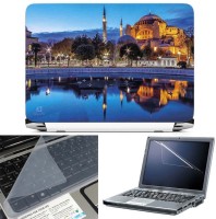 FineArts Mosques 2 3 in 1 Laptop Skin Pack With Screen Guard & Key Protector Combo Set(Multicolor)   Laptop Accessories  (FineArts)