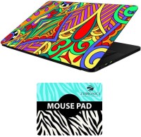 FineArts Floral - LS5610 Laptop Skin and Mouse Pad Combo Set(Multicolor)   Laptop Accessories  (FineArts)