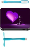 Print Shapes Red & Purple heart Combo Set(Multicolor)   Laptop Accessories  (Print Shapes)