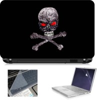 Print Shapes Skull red Combo Set(Multicolor)   Laptop Accessories  (Print Shapes)