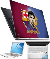 FineArts Messi Art 4 in 1 Laptop Skin Pack with Screen Guard, Key Protector and Palmrest Skin Combo Set(Multicolor)   Laptop Accessories  (FineArts)