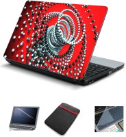 Psycho Art 3D Abstract Ball Circle 4 in 1 Combo Set(Multicolor)   Laptop Accessories  (Psycho Art)