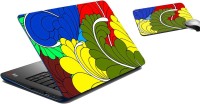 meSleep Leavues Colorful Laptop Skin and Mouse Pad 175 Combo Set(Multicolor)   Laptop Accessories  (meSleep)