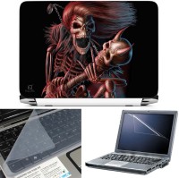 FineArts Lady Ghost 3 in 1 Laptop Skin Pack With Screen Guard & Key Protector Combo Set(Multicolor)   Laptop Accessories  (FineArts)