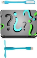 Print Shapes question marks signs Combo Set(Multicolor)   Laptop Accessories  (Print Shapes)