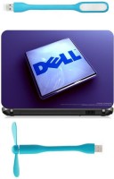 Print Shapes 3d Dell crystal Combo Set(Multicolor)   Laptop Accessories  (Print Shapes)