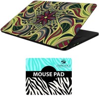 FineArts Floral - LS5616 Laptop Skin and Mouse Pad Combo Set(Multicolor)   Laptop Accessories  (FineArts)