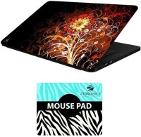 FineArts Floral - LS5568 Laptop Skin and Mouse Pad Combo Set(Multicolor)   Laptop Accessories  (FineArts)