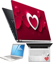 FineArts Heart H115 4 in 1 Laptop Skin Pack with Screen Guard, Key Protector and Palmrest Skin Combo Set(Multicolor)   Laptop Accessories  (FineArts)