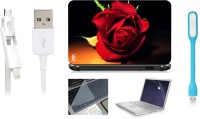 Print Shapes Red Rose shine Combo Set(Multicolor)   Laptop Accessories  (Print Shapes)