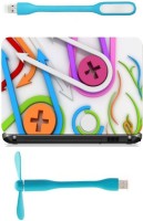 Print Shapes Abstract colorfull plus sign Combo Set(Multicolor)   Laptop Accessories  (Print Shapes)