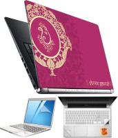 FineArts Lord Ganesh H041 4 in 1 Laptop Skin Pack with Screen Guard, Key Protector and Palmrest Skin Combo Set(Multicolor)   Laptop Accessories  (FineArts)