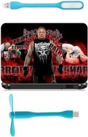 Print Shapes Brock Lesner Here The Comes Combo Set(Multicolor)   Laptop Accessories  (Print Shapes)