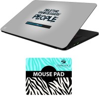 FineArts Quotes - LS5954 Laptop Skin and Mouse Pad Combo Set(Multicolor)   Laptop Accessories  (FineArts)