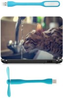 Print Shapes cat water Combo Set(Multicolor)   Laptop Accessories  (Print Shapes)