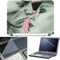 FineArts Old Love Illustration 3 in 1 Laptop Skin Pack With Screen Guard & Key Protector Combo Set(Multicolor)   Laptop Accessories  (FineArts)