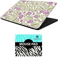 FineArts Floral - LS5541 Laptop Skin and Mouse Pad Combo Set(Multicolor)   Laptop Accessories  (FineArts)